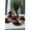 Set Cesti Pentru Servire Ceai(12 bucati) Ivory-X00018094, Ceramica, Maro picture - 1