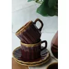 Set Cesti Pentru Servire Ceai(12 bucati) Ivory-X00018094, Ceramica, Maro picture - 4