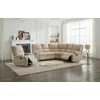 Set Coltar cu Recliner Martina, 274x274x104 cm, + Fotoliu Johan,  Stofa, Beige picture - 2