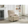 Set Coltar cu Recliner Martina, 274x274x104 cm, + Fotoliu Johan,  Stofa, Beige picture - 5