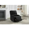 Set Coltar cu Recliner Martina, 274x274x104 cm, + Fotoliu Johan,  Stofa, Gri Inchis picture - 5