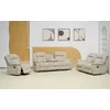 Set cu Recliner Carole,  Canapea 3L - 224x101x101  cm, Canapea 2L - 196x101x101  cm, Fotoliu - 106x101x101 cm, Stofa, Beige picture - 4