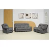 Set cu Recliner Carole,  Canapea 3L - 224x101x101  cm, Canapea 2L - 196x101x101  cm, Fotoliu - 106x101x101 cm, Stofa, Gri picture - 2