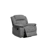Set cu Recliner Carole,  Canapea 3L - 224x101x101  cm, Canapea 2L - 196x101x101  cm, Fotoliu - 106x101x101 cm, Stofa, Gri picture - 4