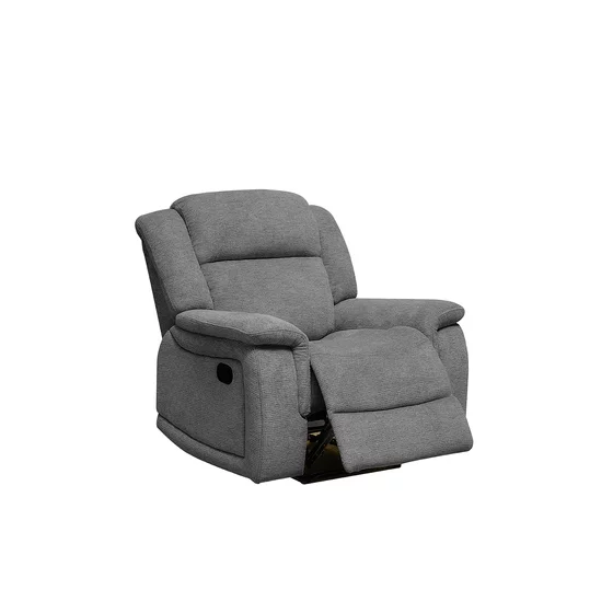 Set cu Recliner Carole,  Canapea 3L - 224x101x101  cm, Canapea 2L - 196x101x101  cm, Fotoliu - 106x101x101 cm, Stofa, Gri picture - 4