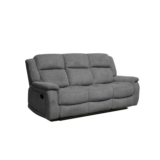 Set cu Recliner Carole,  Canapea 3L - 224x101x101  cm, Canapea 2L - 196x101x101  cm, Fotoliu - 106x101x101 cm, Stofa, Gri picture - 7