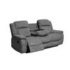 Set cu Recliner Carole,  Canapea 3L - 224x101x101  cm, Canapea 2L - 196x101x101  cm, Fotoliu - 106x101x101 cm, Stofa, Gri picture - 8