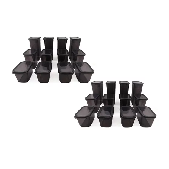 Set Cutii Depozitare (24 Bucati) BNMPOLYAR24-13232 - Antracit picture - 4