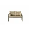 Set de Gradina Nergis, Canapea +2 Fotolii + Masa,  132x48x64 cm, Kaki/Beige picture - 2