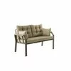 Set de Gradina Nergis, Canapea +2 Fotolii + Masa,  132x48x64 cm, Kaki/Beige picture - 7