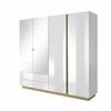 Set Dormitor Arco, Alb/Stejar Gradson/Alb Lucios picture - 3