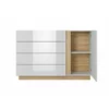 Set Dormitor Arco, Alb/Stejar Gradson/Alb Lucios picture - 6