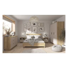 Set Dormitor Dalva, Stejar Mauvella/Casmir