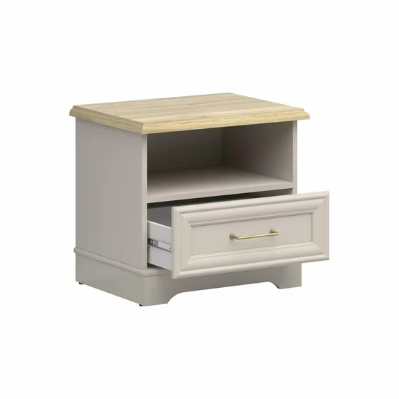 Set Dormitor Flandra B, 4 Piese, Pal Melaminat/MDF, Casmir/Stejar Mauvella picture - 5