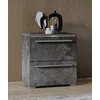 Set Dormitor India, Dulap 4 Usi si Sertar 180x60x215 h cm, Pat 160x200 cm, Comoda -135x41x81 cm, 2 noptiere - 46x41x50 cm, Pal Laminat, Gri Piatra picture - 4