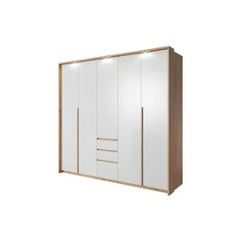 Set Dormitor Xelo, Stejar Craft Auriu/Alb Mat