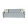 Set Empoli 3-2-1, Canapea 3L Extensibila Empoli, 203x90x87 cm, Canapea 2L - 142x90x87 cm,+ Fotoliu Empoli, Stofa, Gri Deschis picture - 2