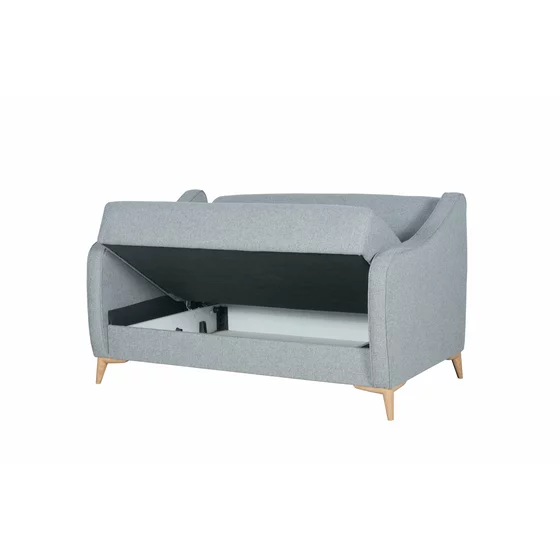 Set Empoli 3-2-1, Canapea 3L Extensibila Empoli, 203x90x87 cm, Canapea 2L - 142x90x87 cm,+ Fotoliu Empoli, Stofa, Gri Deschis picture - 8