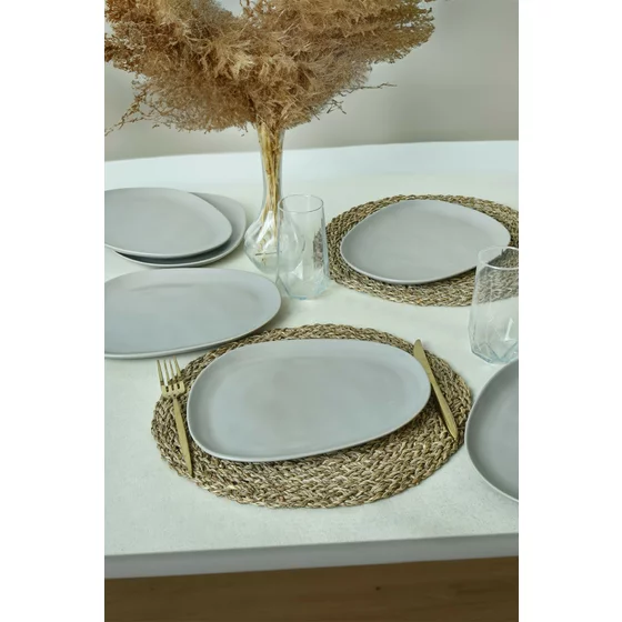 Set Farfurii (6 bucati) Ivory-275KRM2210, Ceramica, Gri picture - 1