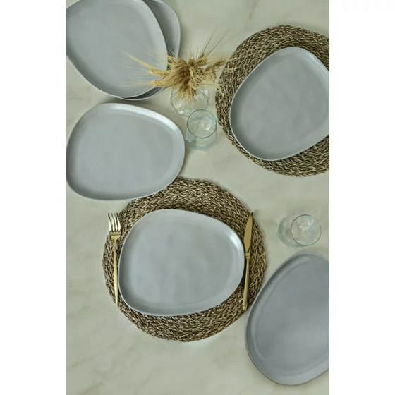 Set Farfurii (6 bucati) Ivory-275KRM2210, Ceramica, Gri picture - 2