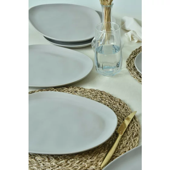 Set Farfurii (6 bucati) Ivory-275KRM2210, Ceramica, Gri picture - 3