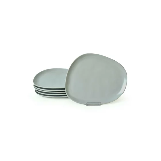 Set Farfurii (6 bucati) Ivory-275KRM2210, Ceramica, Gri picture - 6