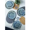Set Farfurii (6 bucati) Ivory-X00018263, Ceramica, Albastru/Turquoise picture - 6