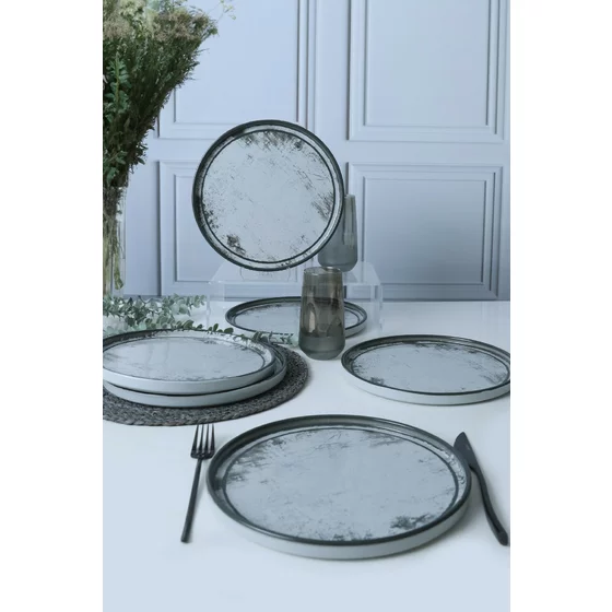 Set Farfurii (6 bucati) Ivory-X00018264, Ceramica, Albastru picture - 4