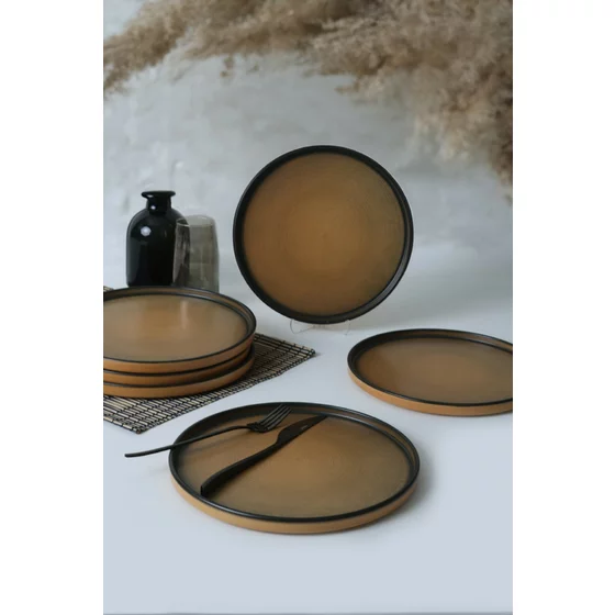 Set Farfurii (6 bucati) Ivory-X00018265, Ceramica, Maroniu picture - 1