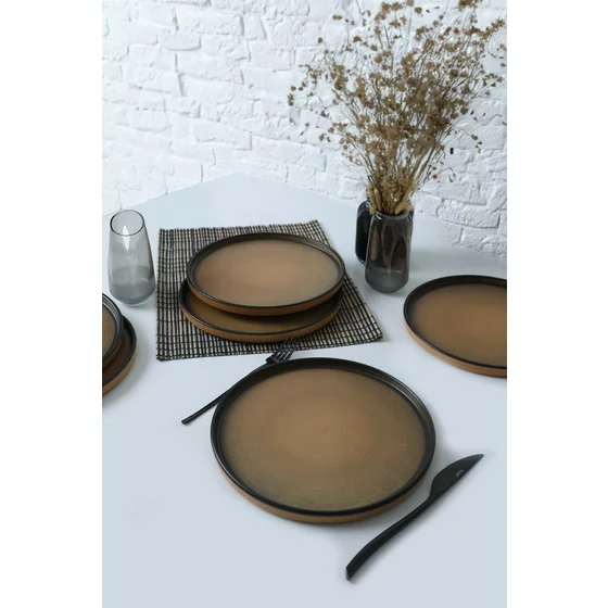 Set Farfurii (6 bucati) Ivory-X00018265, Ceramica, Maroniu picture - 2