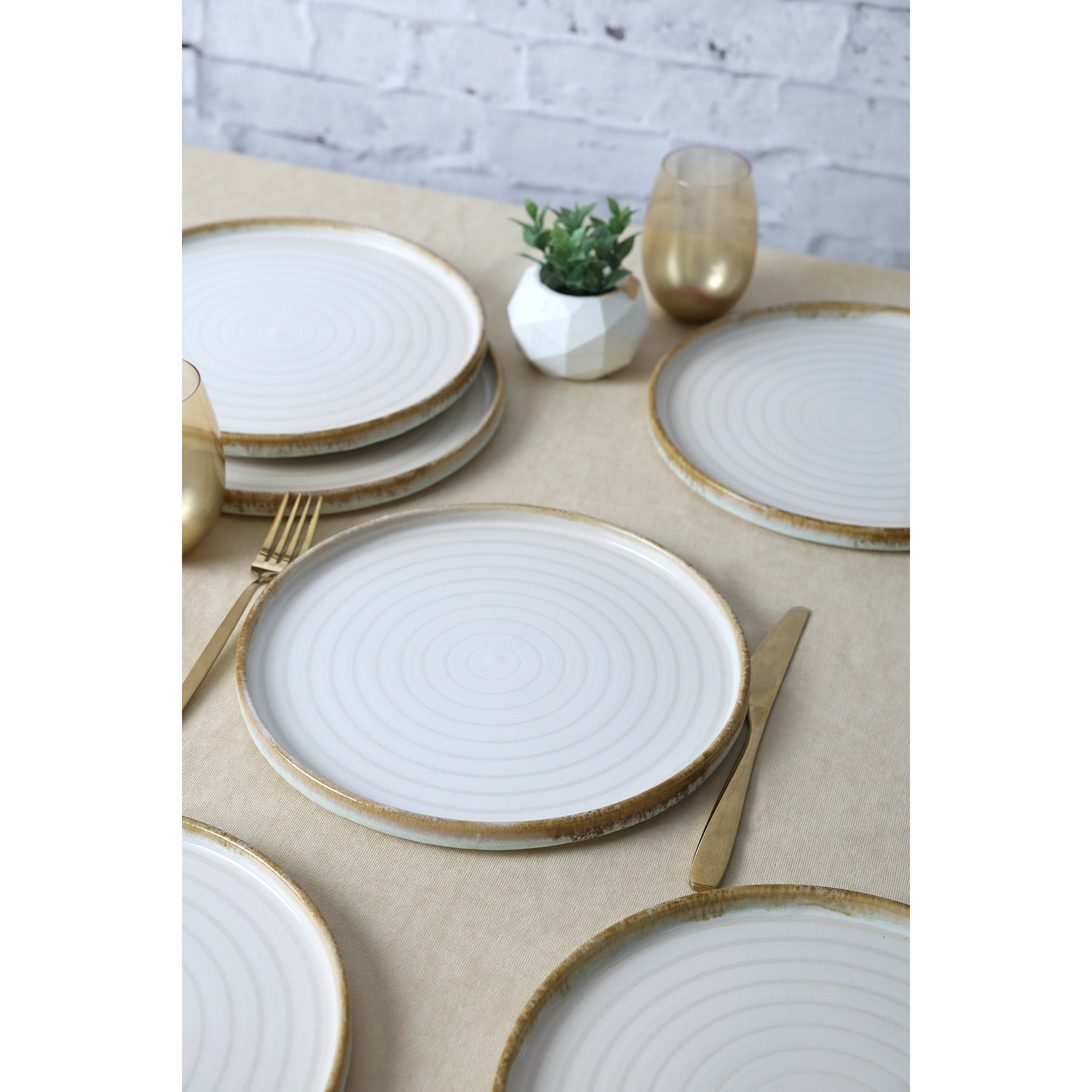 Set Farfurii (6 bucati) Ivory-X00018268, Ceramica, Alb