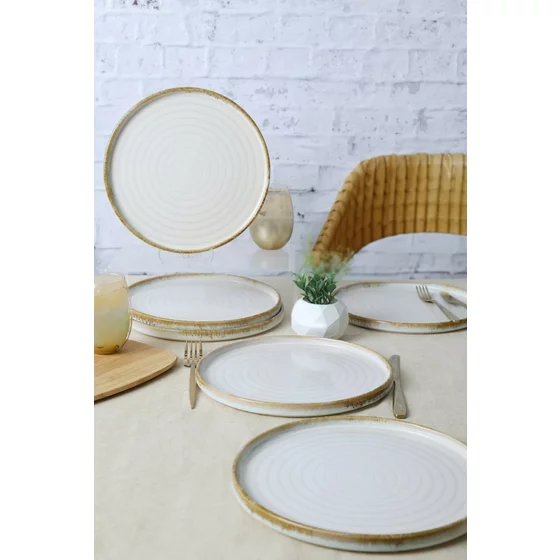 Set Farfurii (6 bucati) Ivory-X00018268, Ceramica, Alb picture - 3