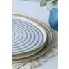 Set Farfurii (6 bucati) Ivory-X00018269, Ceramica, Alb/Albastru picture - 4