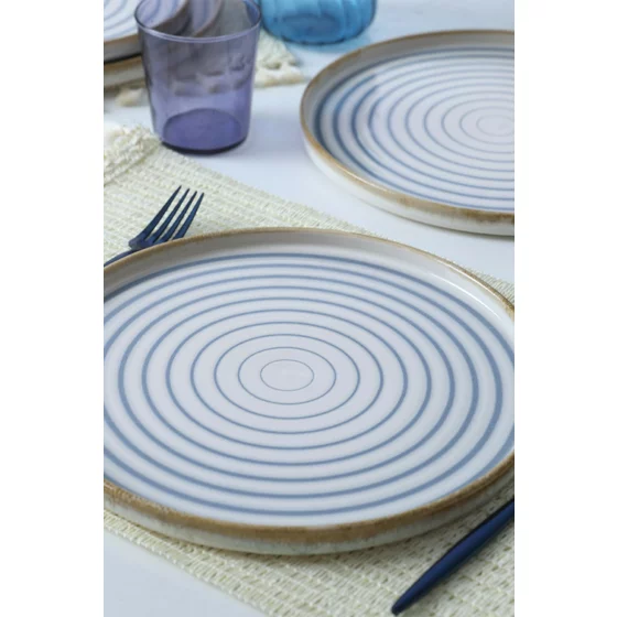 Set Farfurii (6 bucati) Ivory-X00018269, Ceramica, Alb/Albastru picture - 5