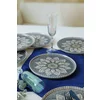 Set Farfurii Pentru Desert (6 bucati) Ivory-X00017442, Ceramica, Albastru|Gri|Galben picture - 2