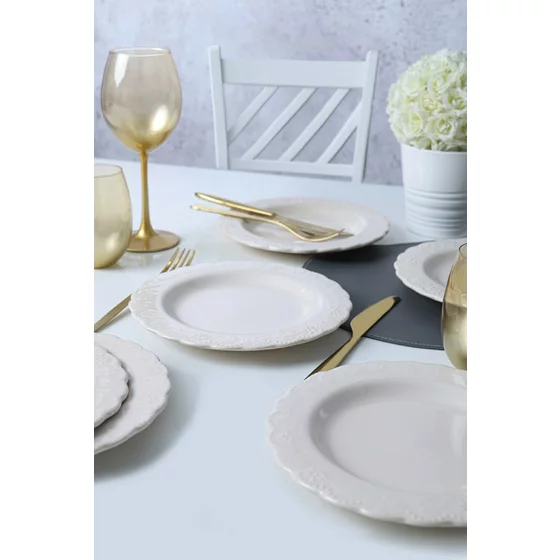 Set Farfurii Pentru Desert (6 bucati) Ivory-X00017611, Ceramica, Alb picture - 3