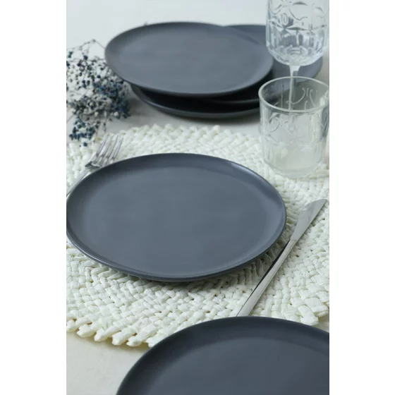 Set Farfurii Pentru Desert (6 bucati) Ivory-X00018767, Ceramica, Gri picture - 2