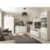 Set Living Azteca 5 Piese, MDF, Alb Lucios picture - 1