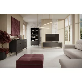 Set Living Lante, 3 Piese, MDF, Negru