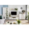 Set Living Loksa, 4 piese, Pal Melaminat, Pin Alb/Stejar Gradson picture - 1