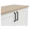 Set Living Loksa, 4 piese, Pal Melaminat, Pin Alb/Stejar Gradson picture - 3