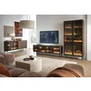 Set Living Lumi, 3 Piese, MDF/Sticla, Stejar Dunin picture - 1