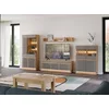 Set Living Milton,  4 Piese, 347x40.5x193.5 h cm, Pal Melaminat/MDF, Stejar Cremona/Gri picture - 1