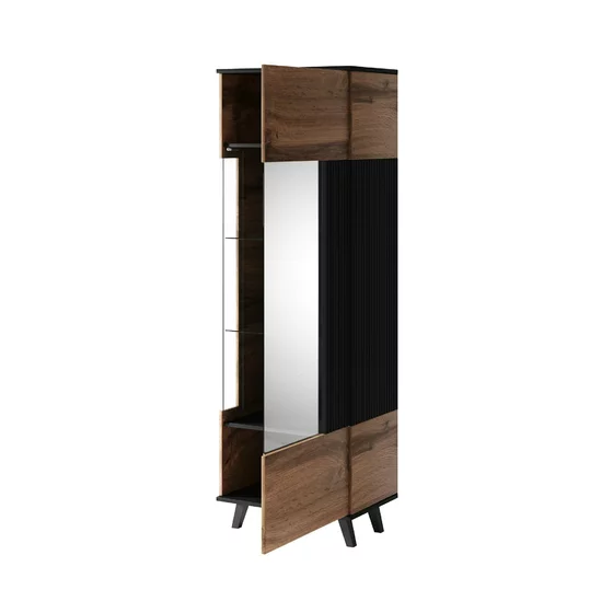 Set Living Rogan 5 piese, Negru/Stejar Wotan picture - 9