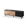 Set Living Rogan 5 piese, Negru/Stejar Wotan picture - 11