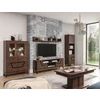 Set Living Vero, 4 Piese, 310x38.5x198 h cm, Pal Melaminat/MDF, Nuc Inchis picture - 1
