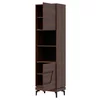 Set Living Vero, 4 Piese, 310x38.5x198 h cm, Pal Melaminat/MDF, Nuc Inchis picture - 4