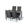 Set Masa De Gradina Viking 150 L + 4 Scaune Paris, 205x90x74 cm, Metal/Lemn Artificial picture - 3