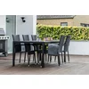 Set Masa De Gradina Viking 205 XL + 6 Scaune Paris, 205x90x74 cm, Metal/Lemn Artificial picture - 5