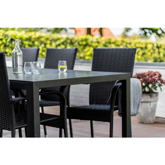 Set Masa De Gradina Viking 205 XL + 6 Scaune Paris, 205x90x74 cm, Metal/Lemn Artificial picture - 6